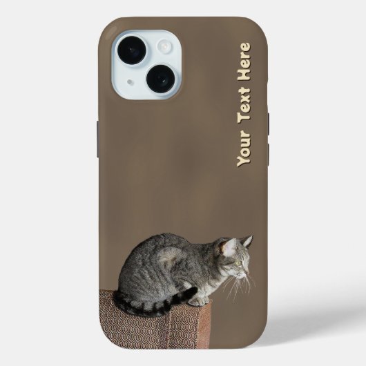 Coques Case-Mate iPhone Chat Tabby Gris Fumé (Verso)
