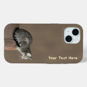 Coques Case-Mate iPhone Chat Tabby Gris Fumé (Verso (horizontal))