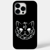 Coques Case-Mate iPhone Chat tribal noir et blanc (Verso)