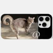COQUES Case-Mate iPhone CHAT TURQUE MONOGRAMME (Verso (horizontal))