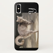 COQUES Case-Mate iPhone CHAT TURQUE MONOGRAMME (Dos)