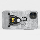 Coques Case-Mate iPhone Chat Upside Down Funny Cartoon Caractère (Dos (Horizontal))