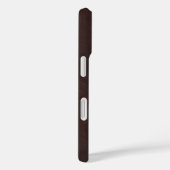 Coques Case-Mate iPhone Châtaigne foncé Brown Faux Cuir (Verso / Droite)