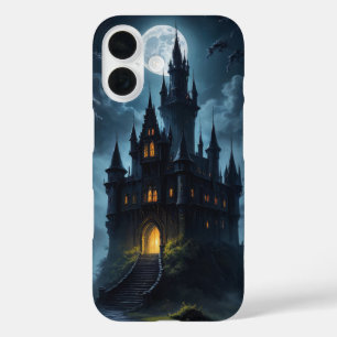 Coques iPhone 16 Château gothique de Dracula à nith avec couverture