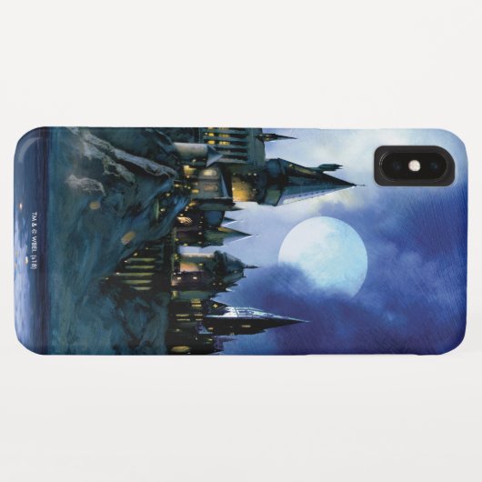 Coques Case-Mate iPhone Château Harry Potter | Hogwarts à la nuit (Dos (Horizontal))