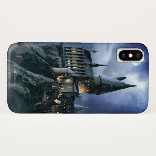 Coques Case-Mate iPhone Château Harry Potter | Hogwarts au clair de lune (Dos (Horizontal))