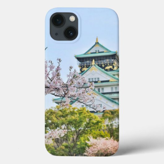 Coques Case-Mate iPhone Château Himeji avec fleurs de cerisiers (Verso)