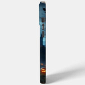 Coques Case-Mate iPhone Château sombre, médiéval, chauves-souris & citroui (Verso / Gauche)