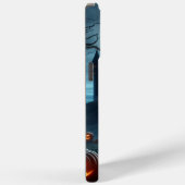 Coques Case-Mate iPhone Château sombre, médiéval, chauves-souris & citroui (Verso / Droite)