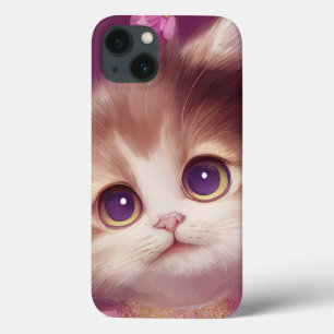 Case-Mate iPhone Case Chaton bébé moelleux en dessin animé avec de grand