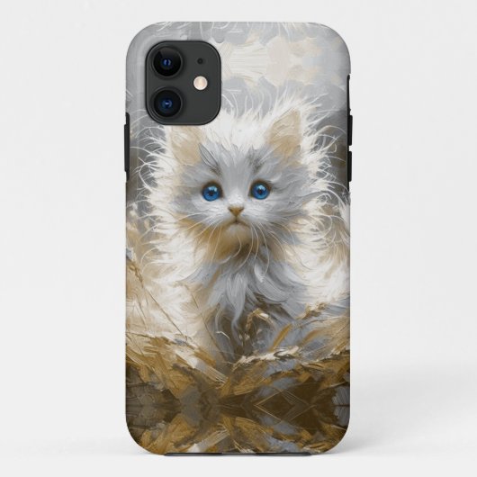 Coques Case-Mate iPhone Chaton blanc précieux (Dos)