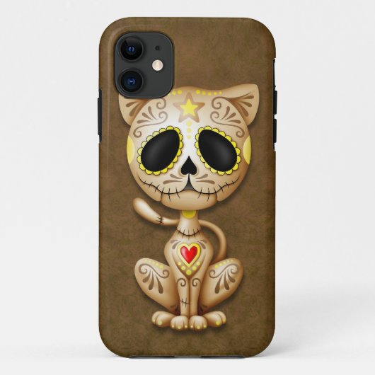 Coques Case-Mate iPhone Chaton Brown de sucre de zombi (Dos)