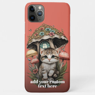 Case-Mate iPhone Case Chaton Champignon Chat Fleur Sauvage Cottagecosy