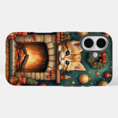 Coques Case-Mate iPhone Chaton de Noël (Verso (horizontal))