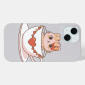 Coques Case-Mate iPhone Chaton Mignon dans une Tasse à Thé (Verso (horizontal))