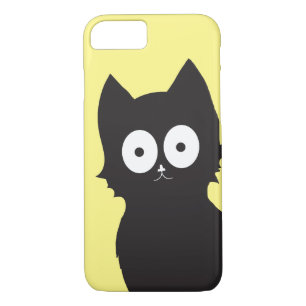 Case-Mate iPhone Case Chaton noir sur jaune