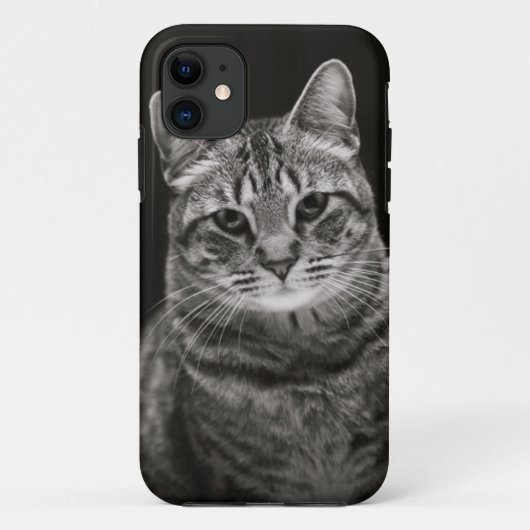 Coques Case-Mate iPhone Chaton tigré noir (Dos)