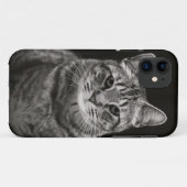 Coques Case-Mate iPhone Chaton tigré noir (Dos (Horizontal))