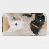 Coques Case-Mate iPhone Chatons blancs et noirs (Dos (Horizontal))