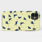 Coques Case-Mate iPhone Chatons bleus et poissons rouges (Dos (Horizontal))
