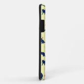 Coques Case-Mate iPhone Chatons bleus et poissons rouges (Dos/Droite)