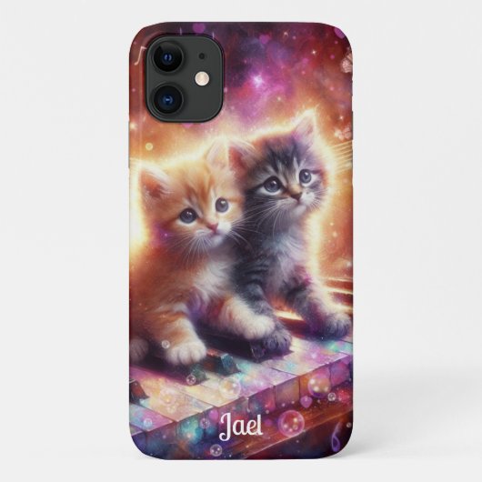 Coques Case-Mate iPhone Chatons de musique Whimsical Jouer Piano (Dos)