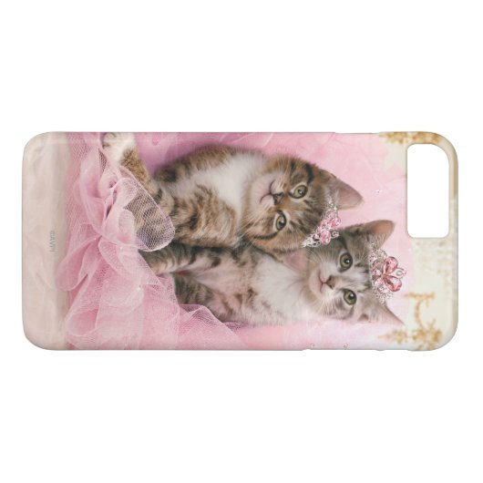 Coques Case-Mate iPhone Chatons doux dans les diadèmes et le tutu (Dos (Horizontal))