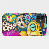 Coques Case-Mate iPhone Chats abstraits cool (Dos (Horizontal))