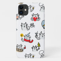 Chats amusants, lait et magie.
