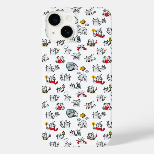 Coques Case-Mate iPhone Chats amusants, lait et magie. (Verso)