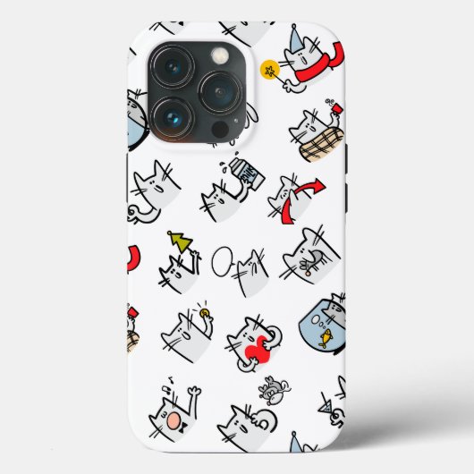 Coques Case-Mate iPhone Chats amusants, lait et magie. (Verso)