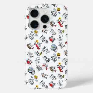 Coque iPhone 15 Pro Chats amusants, lait et magie.