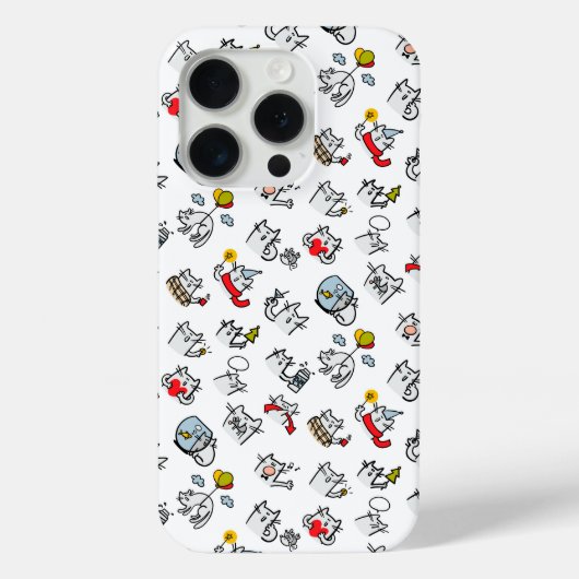Coques Case-Mate iPhone Chats amusants, lait et magie. (Verso)