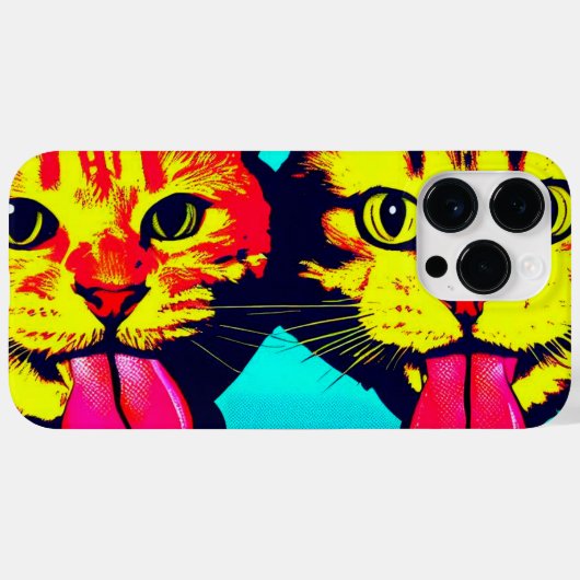 Coques Case-Mate iPhone Chats avec langue (Verso (horizontal))