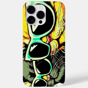 Coque Pour Pour iPhone 14 Pro Max Chats avec lunettes
