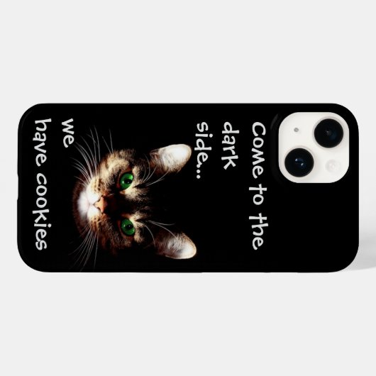 Coques Case-Mate iPhone Chats Badass - "Dark Side has Cookies" (Verso (horizontal))
