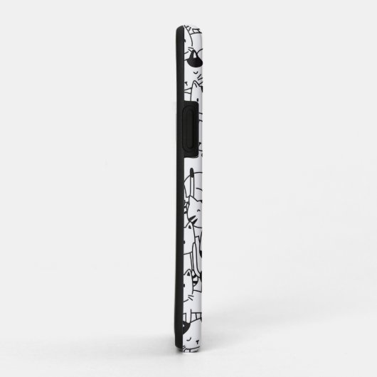 Coques Case-Mate iPhone Chats Blancs Et Noirs (Dos/Droite)