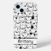 Coques Case-Mate iPhone Chats Blancs Et Noirs (Verso)
