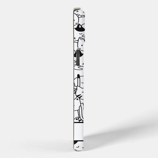 Coques Case-Mate iPhone Chats Blancs Et Noirs (Verso / Droite)
