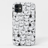 Coques Case-Mate iPhone Chats Blancs Et Noirs (Dos)