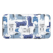 Coques Case-Mate iPhone Chats bleus (Dos (Horizontal))