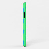 Coques Case-Mate iPhone Chats bleus fantaisistes Fun Forever Lime vert (Dos/Droite)