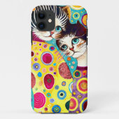 Coques Case-Mate iPhone Chats cools abstraits fous (Dos)