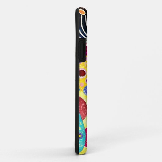 Coques Case-Mate iPhone Chats cools abstraits fous (Dos/Droite)