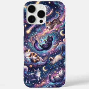 Coques iPhone 16 Pro Max Chats cosmiques parmi les étoiles