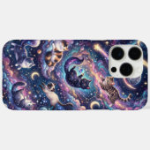 Coques Case-Mate iPhone Chats cosmiques parmi les étoiles (Verso (horizontal))