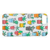 Coques Case-Mate iPhone Chats dans les pots à fleurs (Dos (Horizontal))