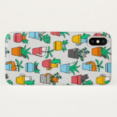 Coques Case-Mate iPhone Chats dans les pots à fleurs (Dos (Horizontal))