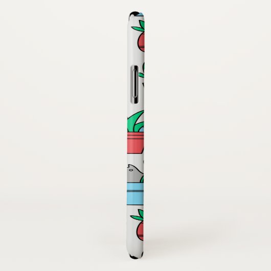 Coques Case-Mate iPhone Chats dans les pots à fleurs (Dos/Droite)