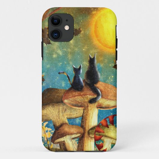 Coques Case-Mate iPhone Chats de champignons (Dos)